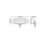 Kleine led werklamp wit