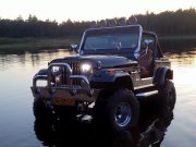 Jeep CJ7 met led verstralers