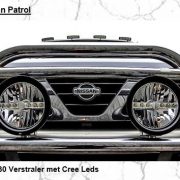 Led verstralers 12V op Nissan Patrol