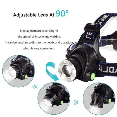 Led hoofdlamp 1200 Lumen oplaadbaar