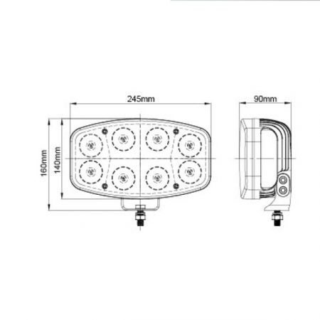 Tekening led verstraler VQ-801