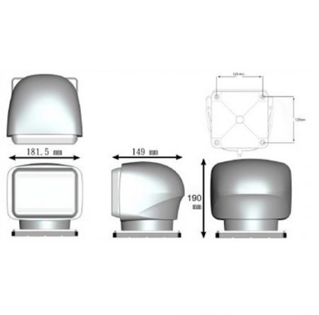 elektrische witte led zoeklamp