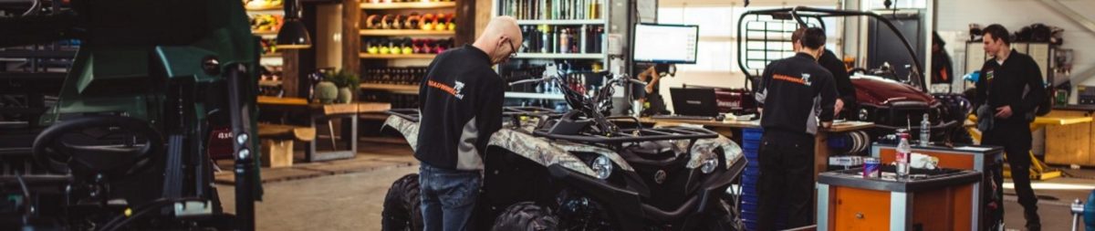werkplaats en reparatie van Quds en side by side bij Quadwinkel