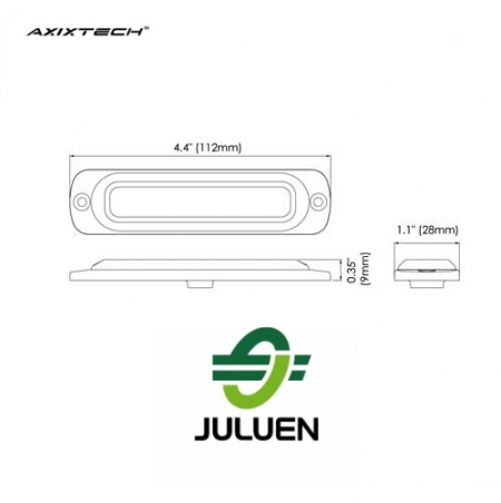 Axixtech ST6 led flitser Juluen R10 r65 tekening