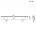 Led lightbar the gemius 1 druwaterdicht IP69K
