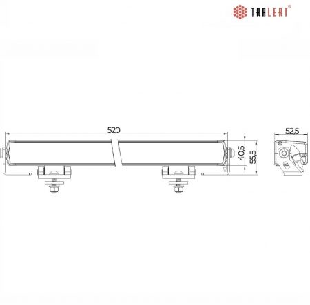 Slimline Led Lightbar 52cm lang