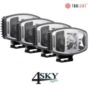 Chrome set Infinity LED Verstralers - 4sky lights