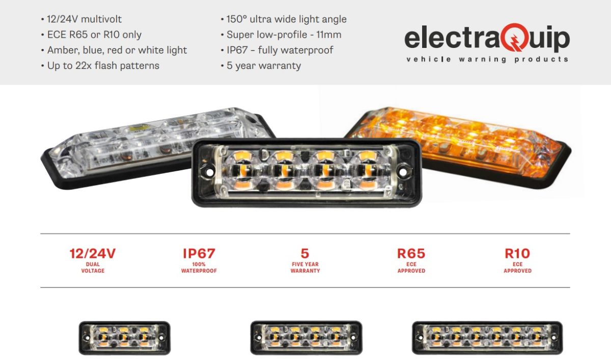 SSLED SERIES SUPER-SLIM WARNING LAMPS