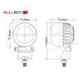 LED forklift light red Circle