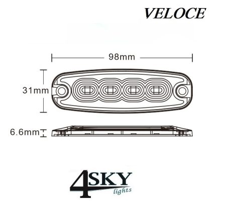 Veloce 12 watt R65 LED Flitser