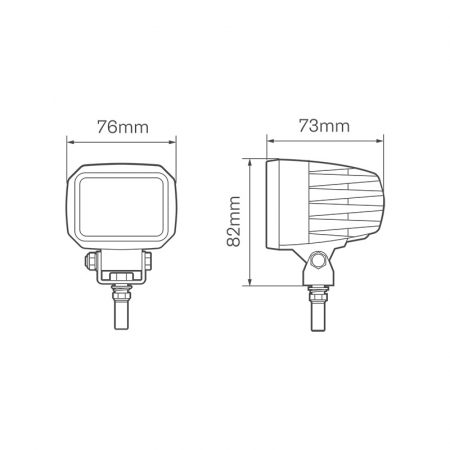 LED RED Line forklift safety lamp