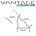 Led hoekstrip 50cm 12V