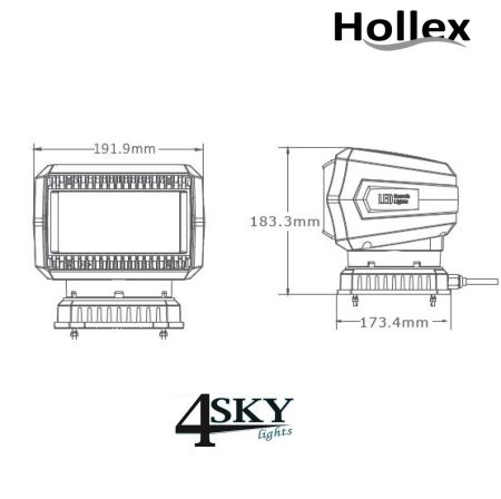 Hollex led zoeklicht
