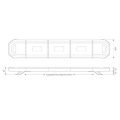 led flitslampbalk 1586mm