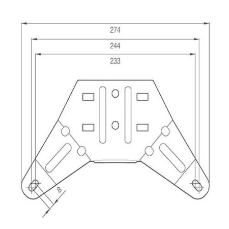 LED zwaailampbalk 1586mm