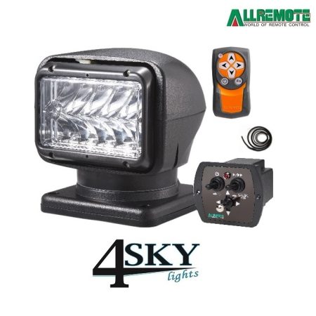 Electrische zwarte zoeklamp 50 watt allremote