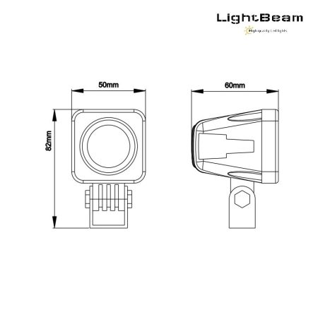 Lightbeam 10 watt led breedstraler