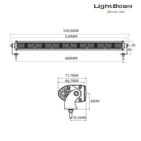 Lightbeam Led Light Bar 60 watt