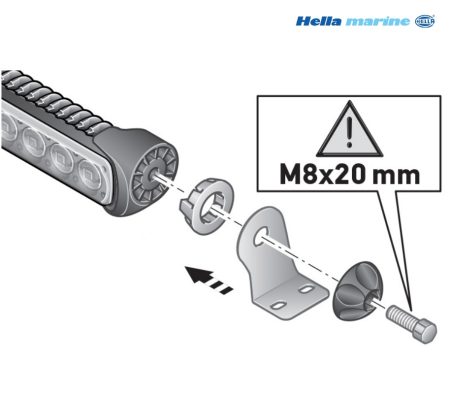 Hella Sea Hawk 470 Light Bar met Edge light