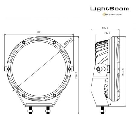 100 watt 7 Inch Led verstraler