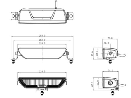 OZZ XB1 P9 9 inch Led lightbar