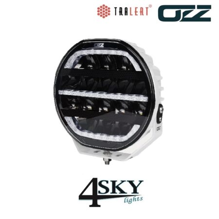OZZ XR2 P7 7 Inch wit LED verstraler zwart met dynamic start up -