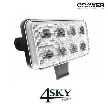 CRAWER dakrand LED inbouw werklamp 40W voor o.a. Case Puma, New Holland, Case MXU