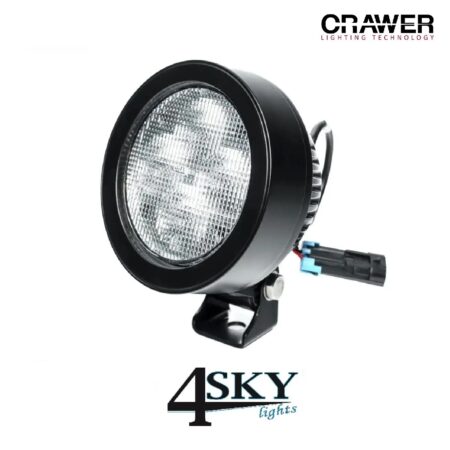 CRAWER zwarte ronde LED werklamp 60W CR-1060-60