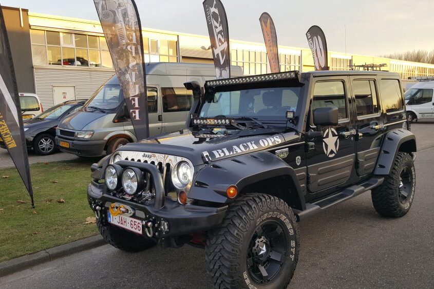 Led Light bars op Wrangler JK