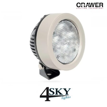 CRAWER grijze ronde LED werklamp 40W rond 3.500 Lumen
