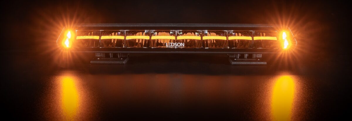 Epix14+ flits Led bar Ledson-positielicht amber en xenon wit