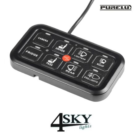 Purelux Multi-Switch 8 Dashboard Controller – 8 Knoppen