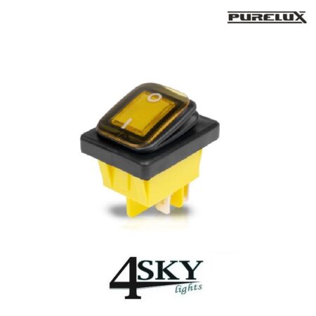 Switch amber On/Off HD Rocker Switch