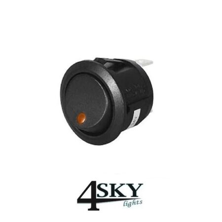 12V wipschakelaar met amber LED-indicatie