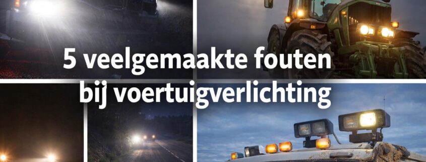 5 veelgemaakte fouten bij voertuigverlichting
