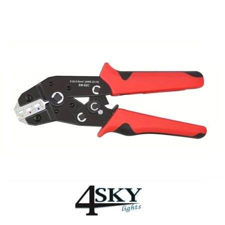 Kabelschoen krimptang met vernikkelde krimpbekken