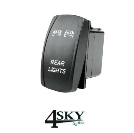 Rocker-schakelaar achterlicht met blauwe LED