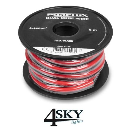 2-aderige elektrische Kabel 2x 4 mm²