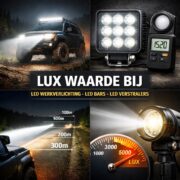 Wat zegt de LUX waarde bij led verstralers, led bars en werklampen