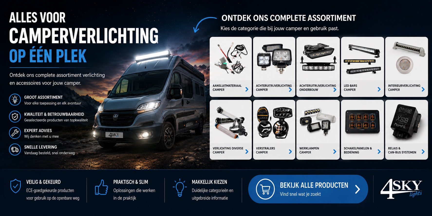 Camper accessoires verlichting-4sky Lights-