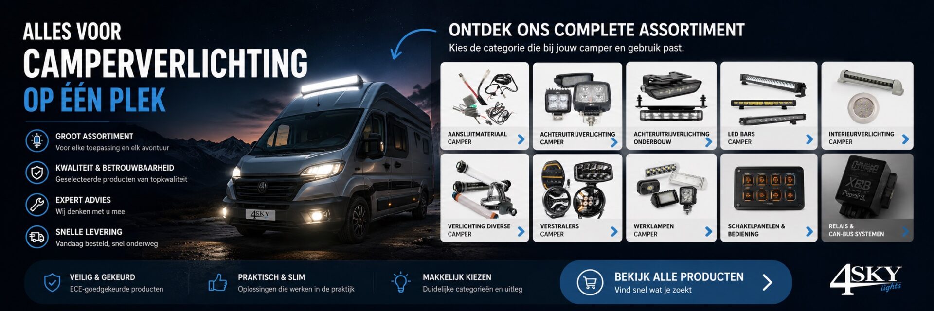 Camper accessoires verlichting-4sky Lights
