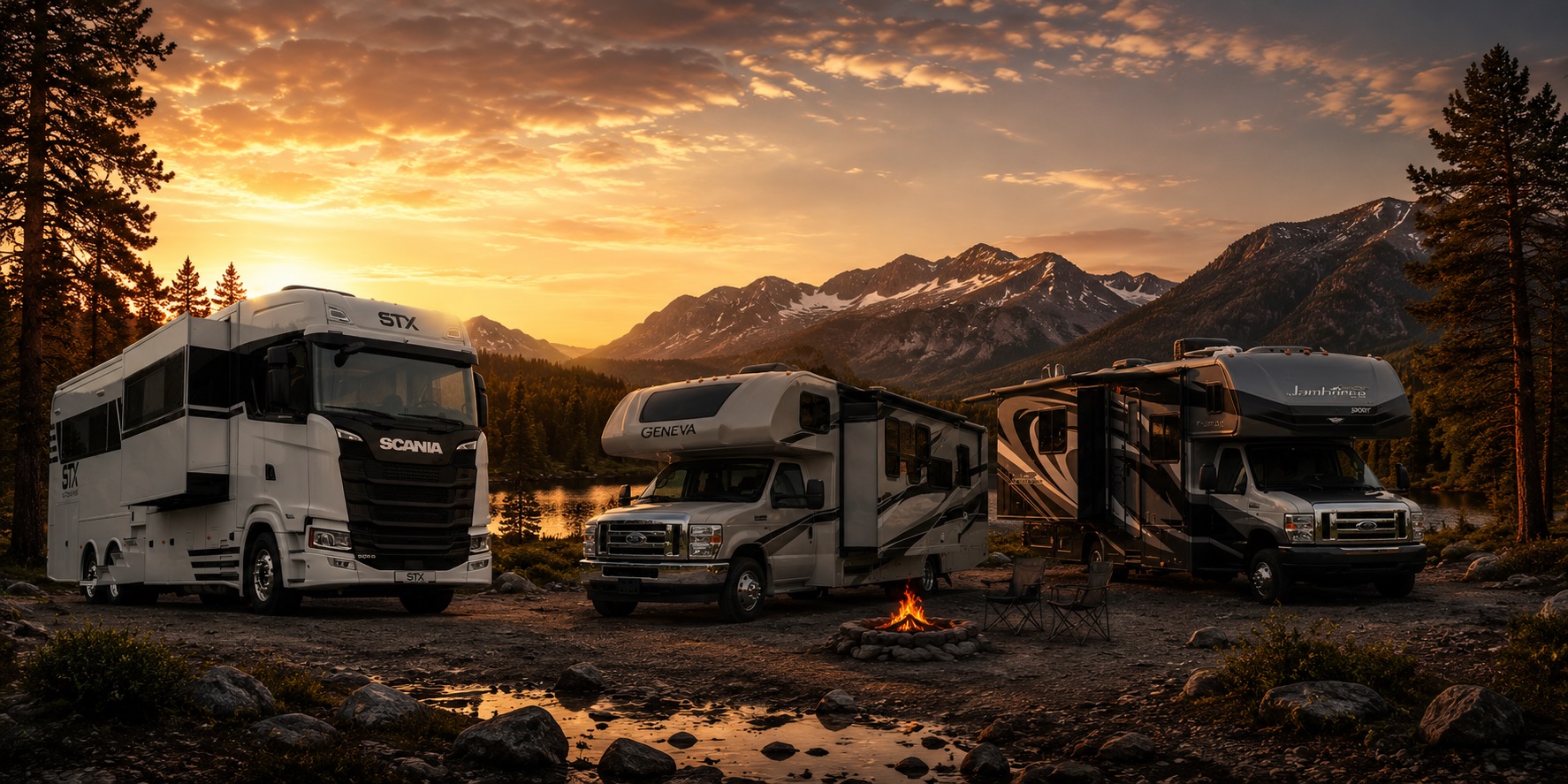 Campers 5 - Motorhome campers-vrachtwagens - 4sky Lights