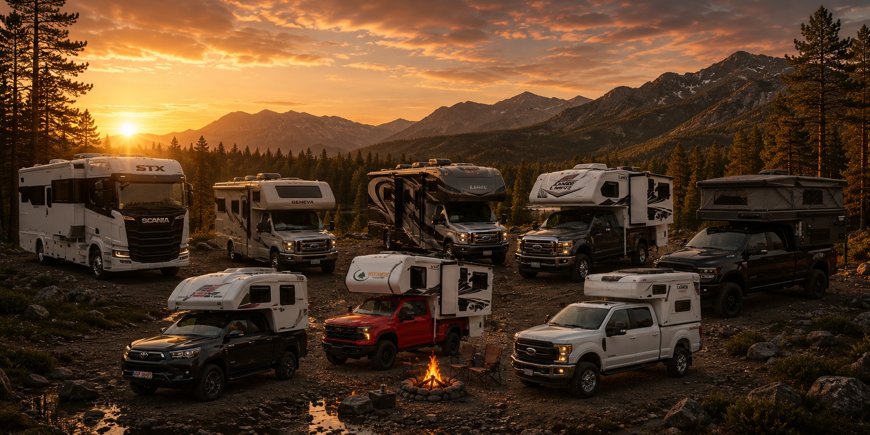 Campers 6 - Motorhome campers-vrachtwagens - 4sky Lights