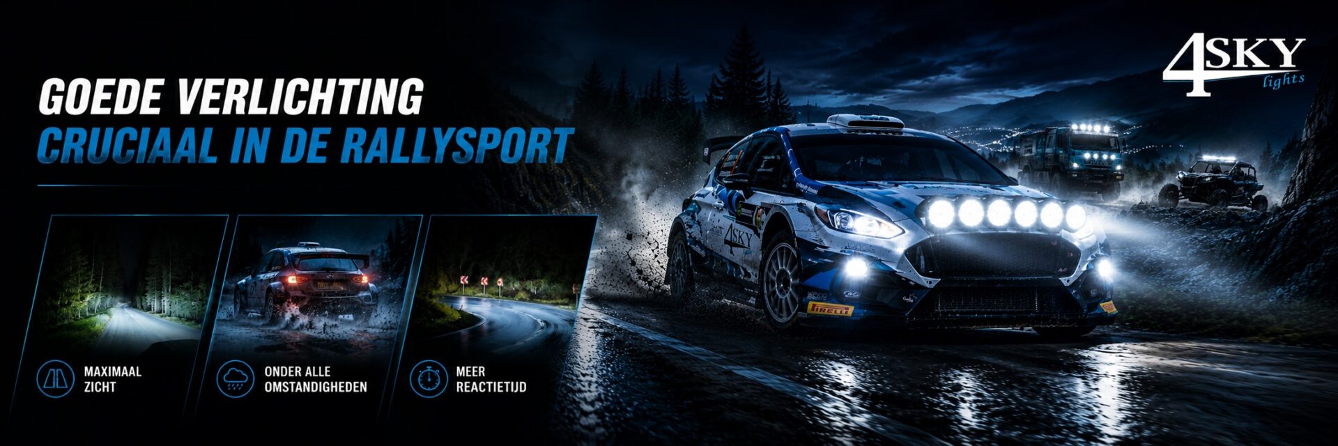 Goede Ledverlichting cruciaal in de rallysport - 4sky lights
