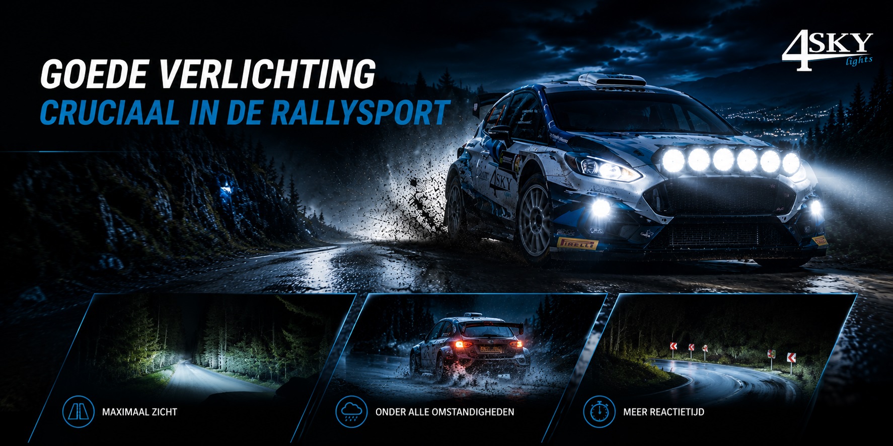 Goede Ledverlichting cruciaal in de rallysport