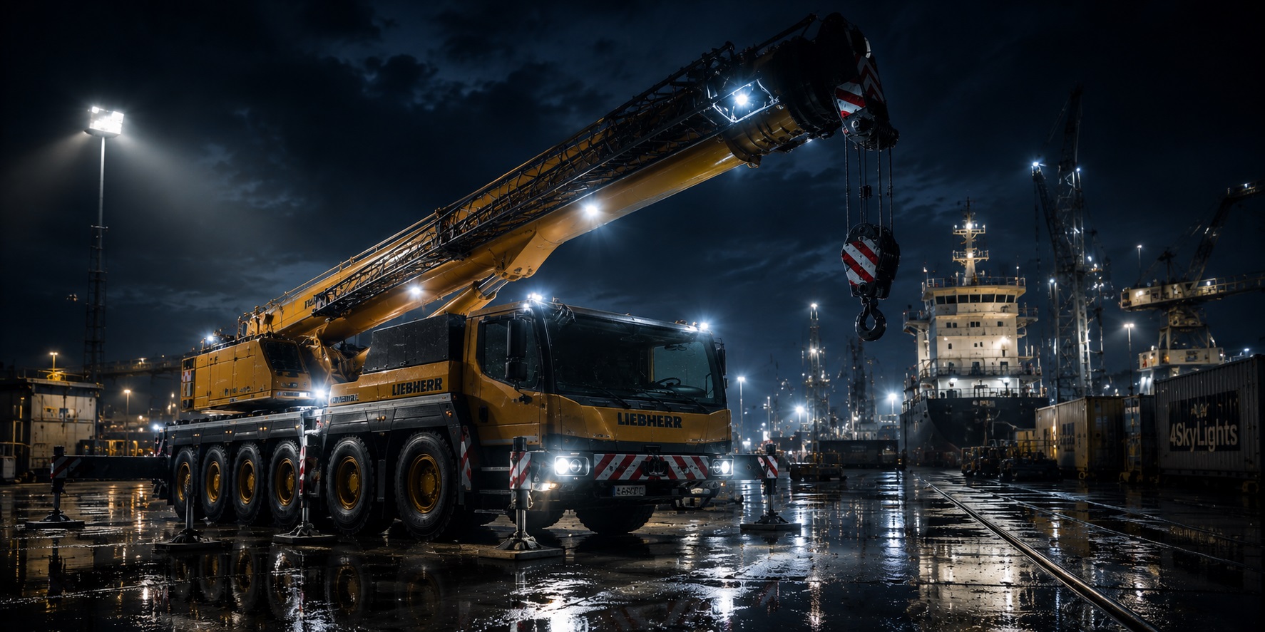 Grondverzet - industrie - led werkverlichting - 4sky Lights