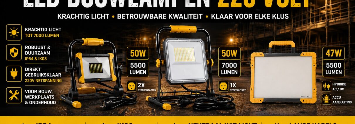 Led bouwlampen 220 volt - 4sky Lights