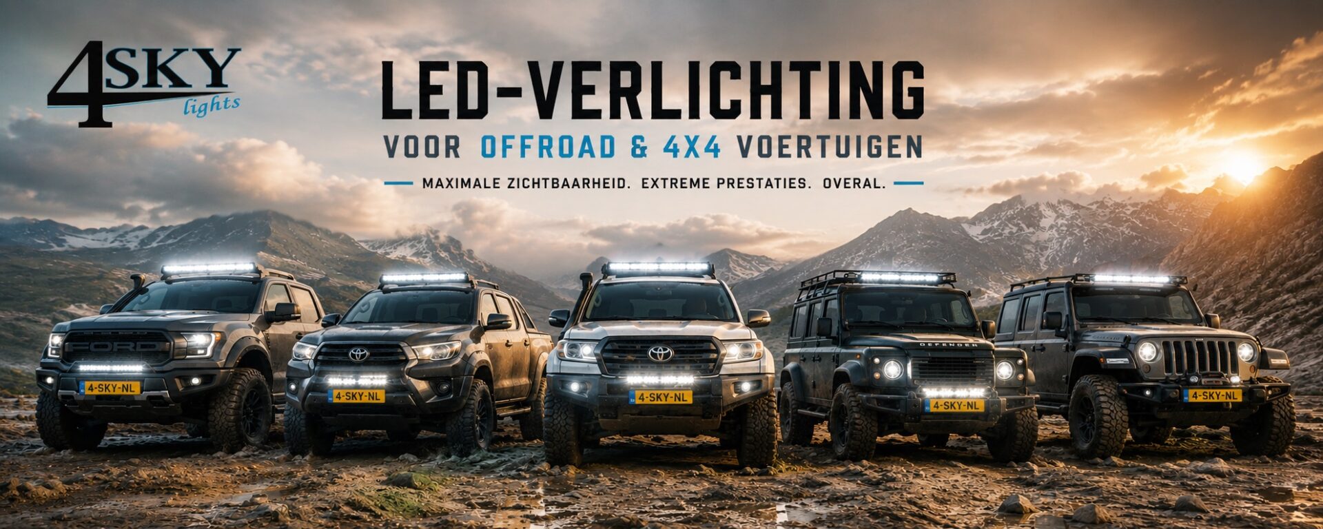 Led verlichting voor Offroad 4x4