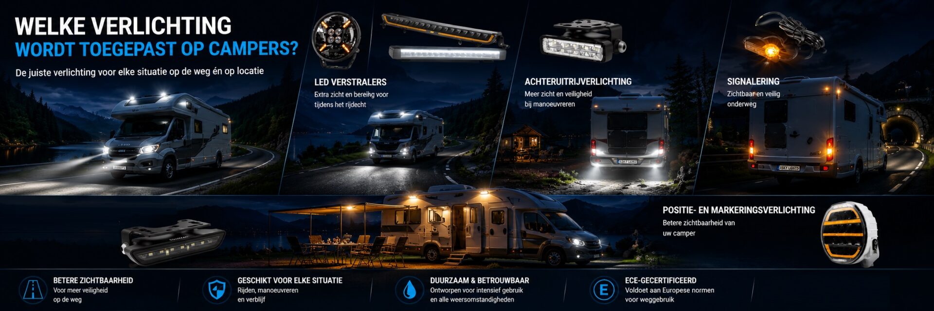Led verlichting voor campers - producten - 4Sky Lights - Led-bars- signalering-