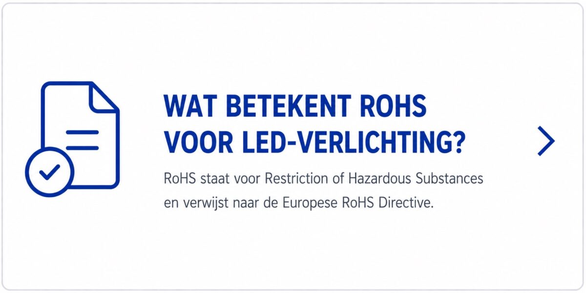 Wat betekent RoHS voor LED-verlichting?